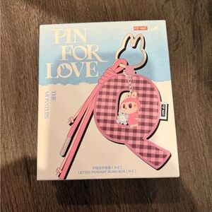 Labubu Pin for Love Letter Q Pendant